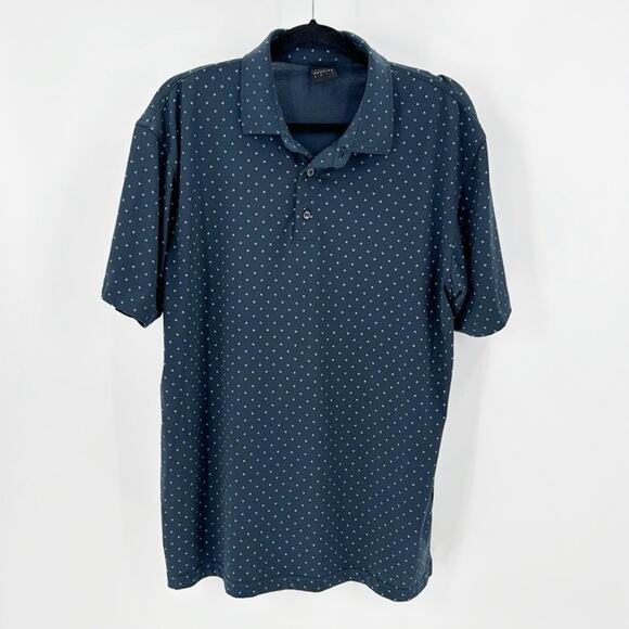 Dunning Golf blue polo performance lightweight stylish business casual size L - Picture 1 of 9